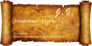 Jungbauer Ilona névjegykártya